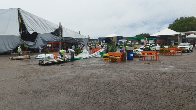 Expoagro Afubra retoma programação nesta sexta, após temporal derrubar estruturas