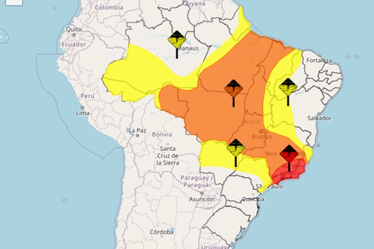Chuva marca fim de semana em quase todas as áreas do país