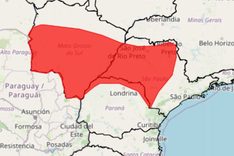 MS, SP e PR estão em alerta de grande perigo com onda de calor 