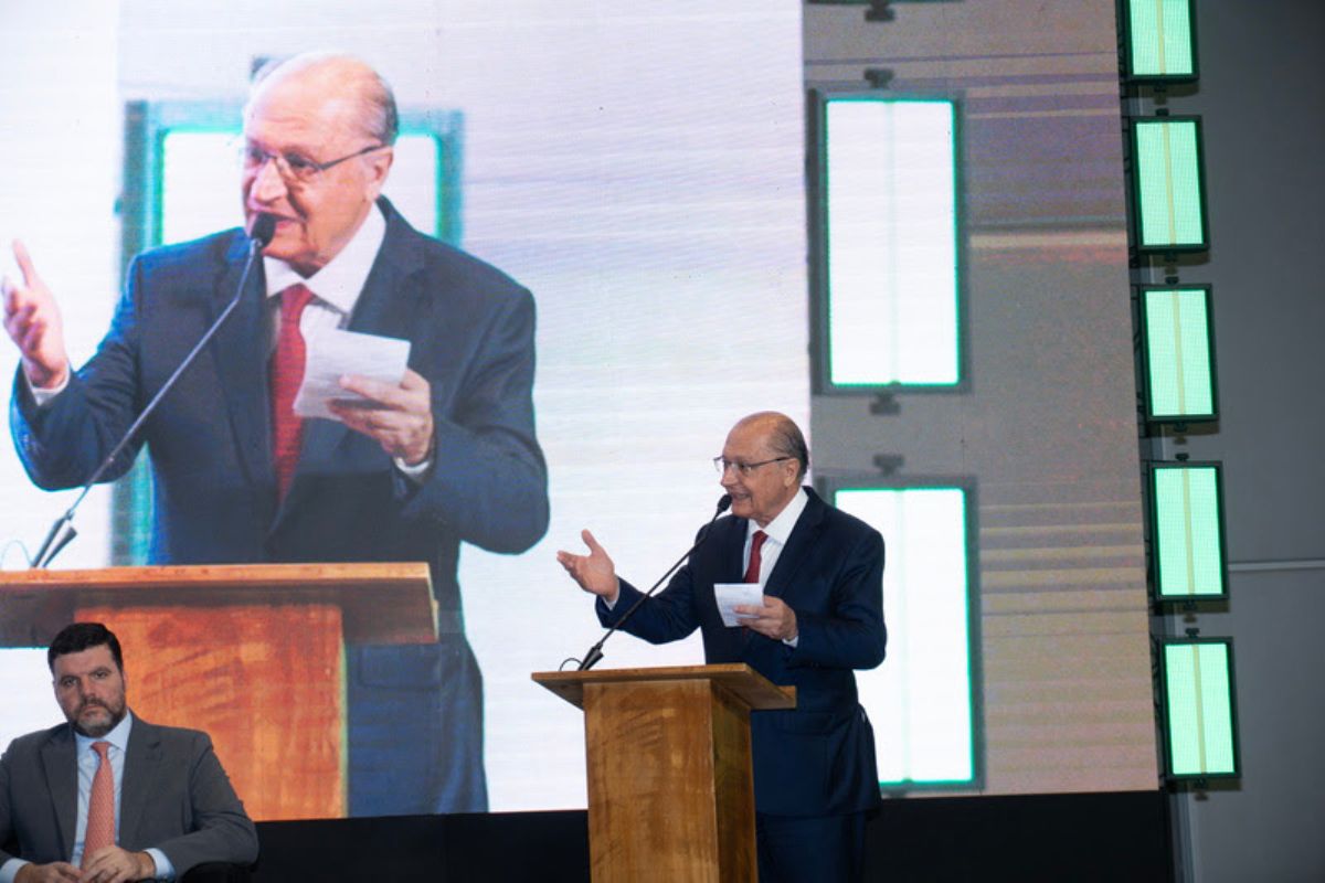 Vice-presidente da República, Geraldo Alckmin durante abertura do Cana Summit. Foto: Divulgação