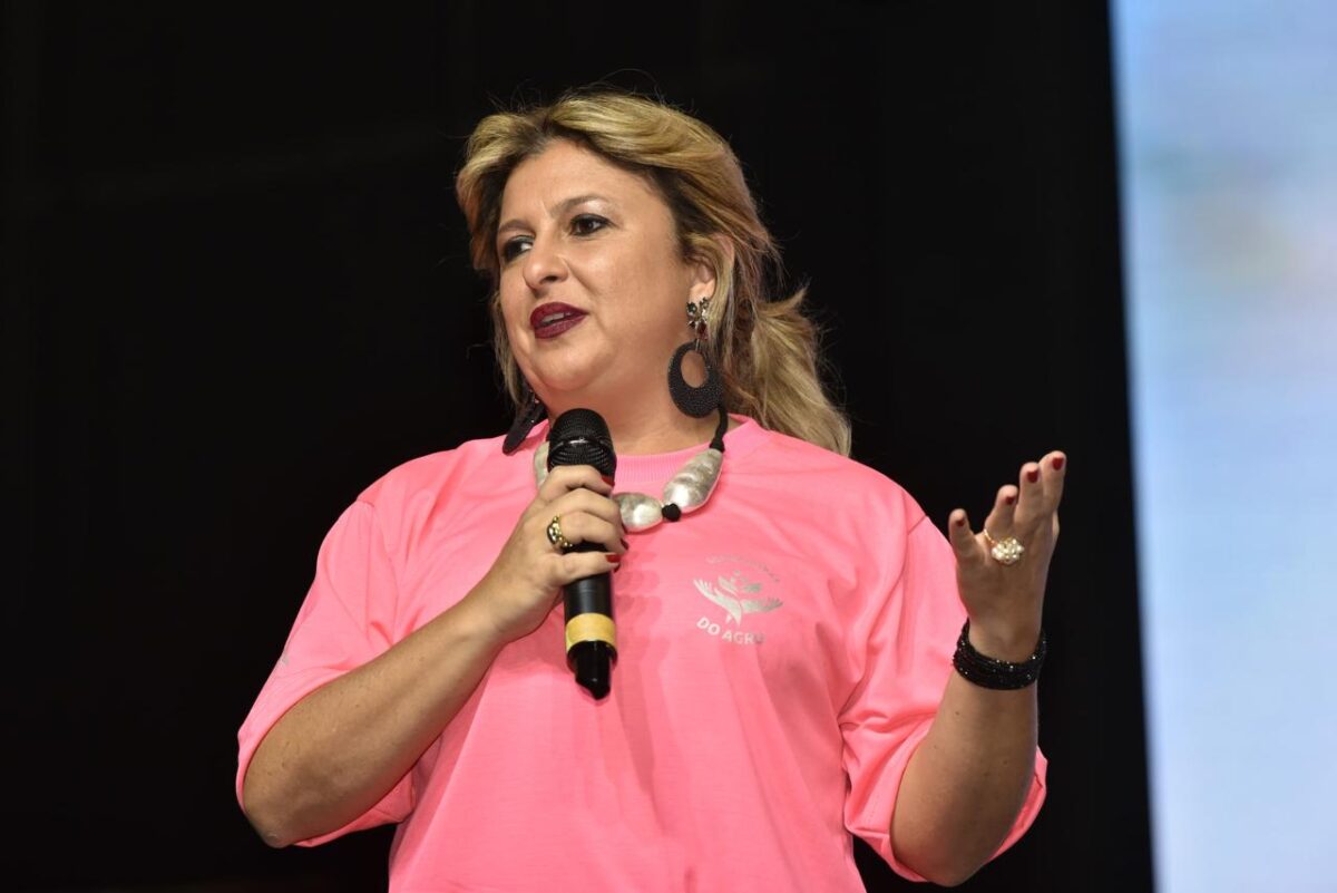 Juliana Farah durante o 2º Encontro Estadual de Mulheres do Agro. Foto: Marcelo Catacci