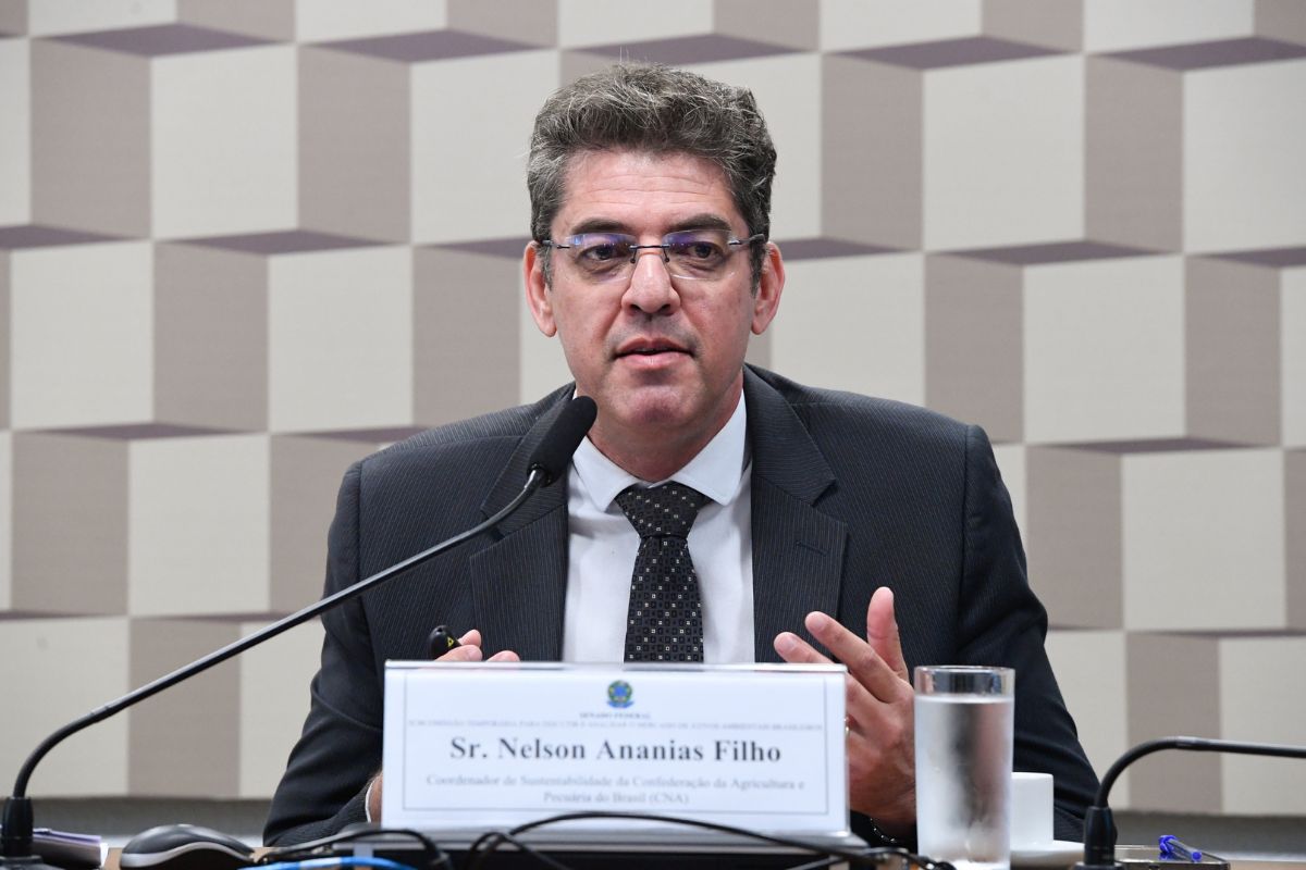 Nelson Ananias durante a audiência pública. Foto: Edilson Rodrigues/Agência Senado