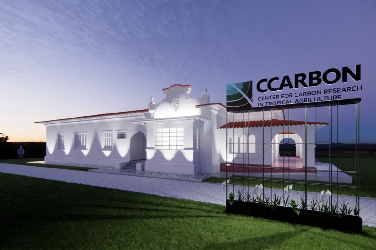 Projeto de como deve ficar a fachada do prédio em reforma do CCarbon. Imagem: CCarbon/Divulgação