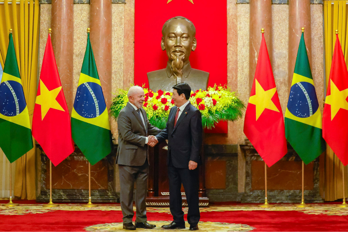 Encontro de Lula com Luong Cuong em março em Hanói no Vietnã. Foto: Ricardo Stuckert/PR