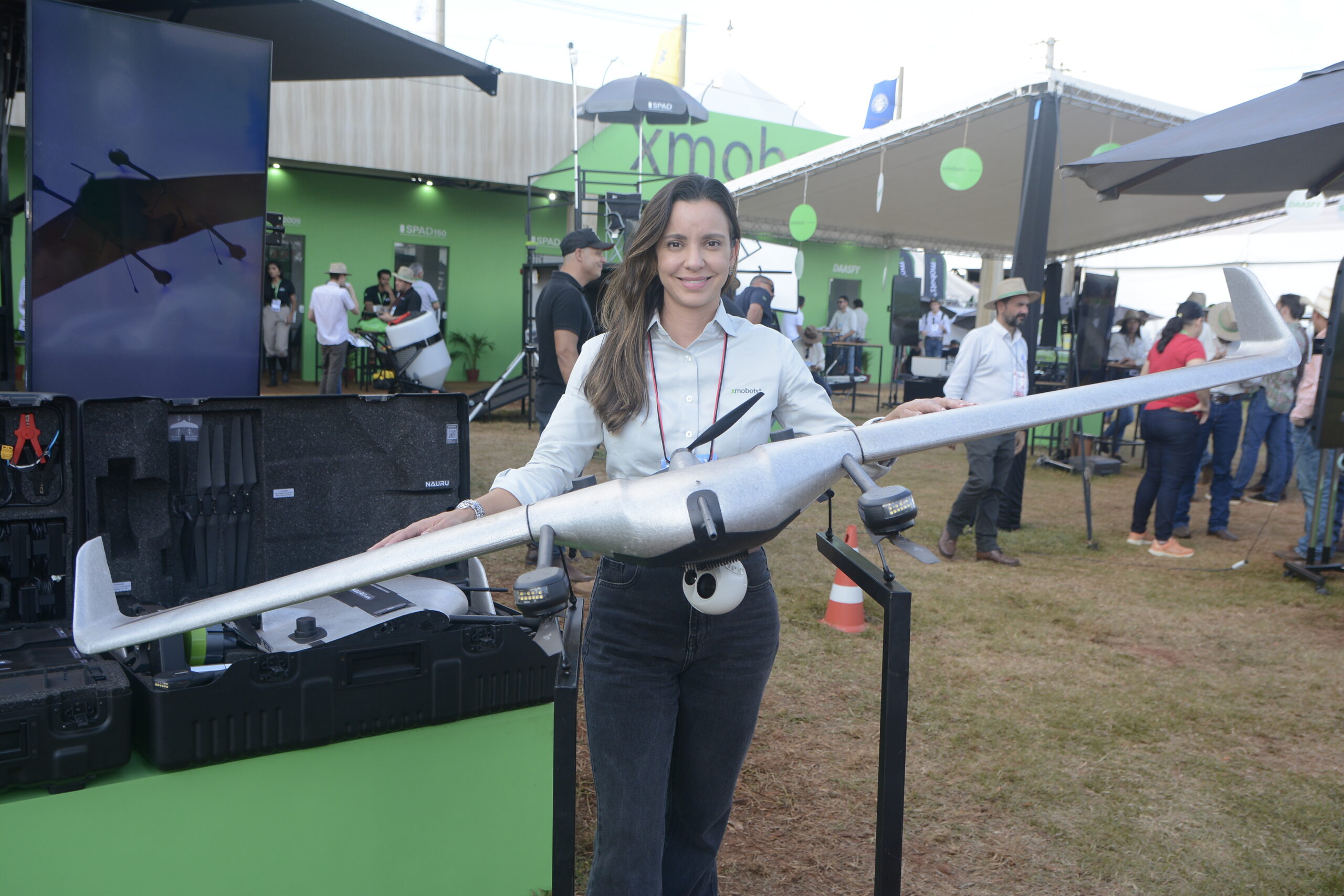 Thatiana Miloso, da Xmobots: drone militar que pode ser usado no agro - Foto: Édson Luiz
