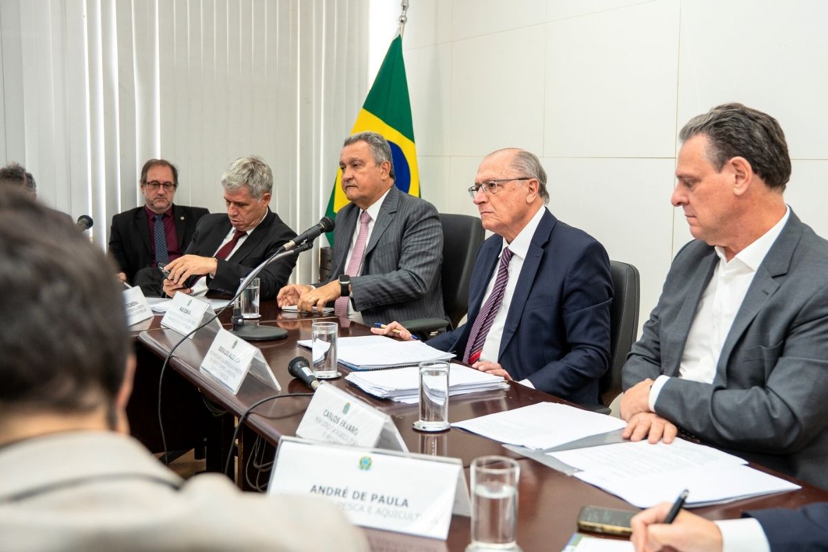 Vice-presidente Geraldo Alckmin recebeu representantes do setor agropecuário | Foto: André Neiva