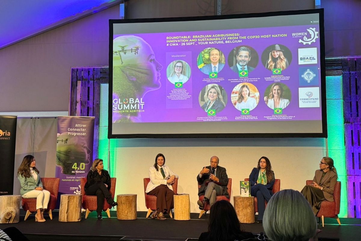 Global Summit Women in Agritech realizado em Bruxelas, na Bélgica. Foto: Divulgação 