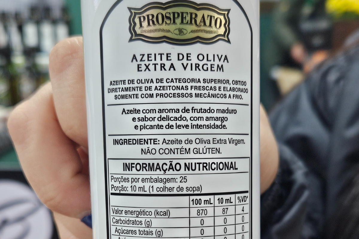 acidez rótulos azeite