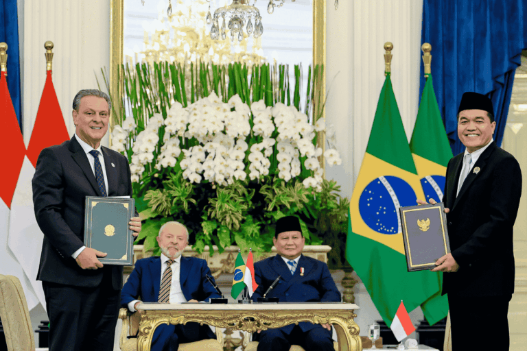 Brasil e Indonésia assinam acordos para ampliar o comércio bilateral