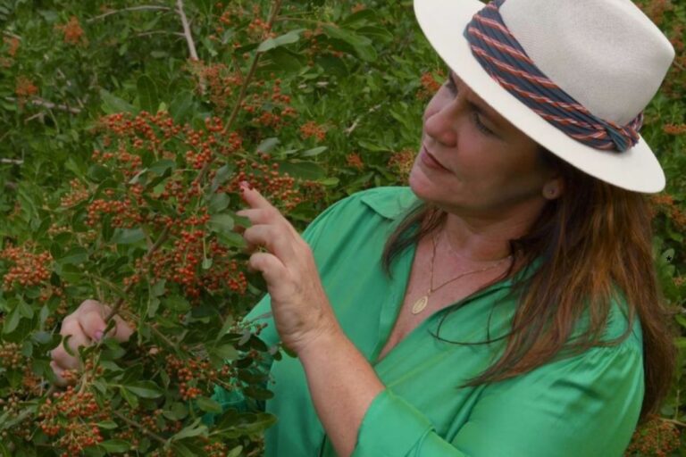 A produtora que transformou a pimenta-rosa em símbolo do Espírito Santo