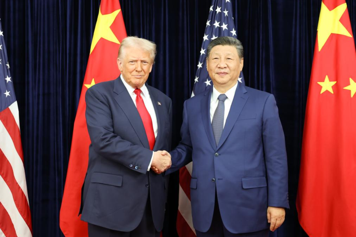 O encontro entre os dois líderes aconteceu na Coreia do Sul após seis anos. Foto: Huang Jingwen/Xinhua