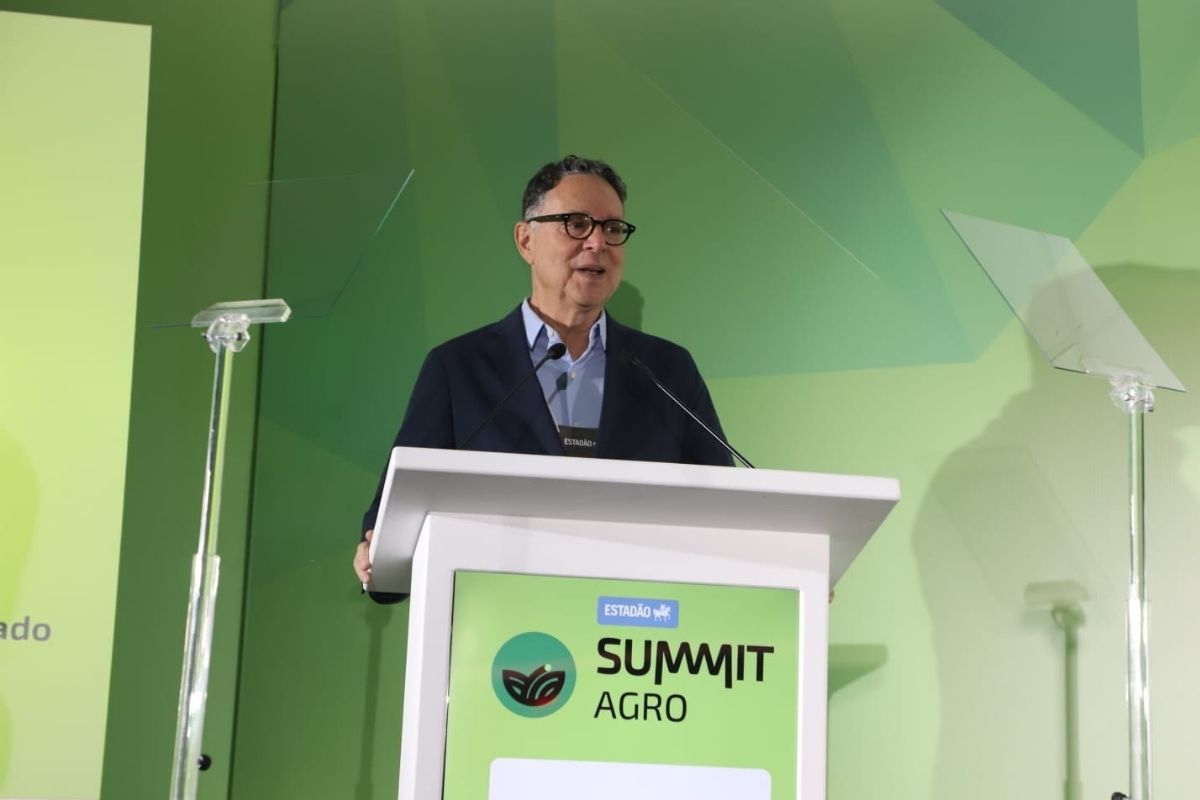 Diretor de jornalismo do Grupo Estadão, Eurípedes Alcântara, na abertura do Estadão Summit Agro 