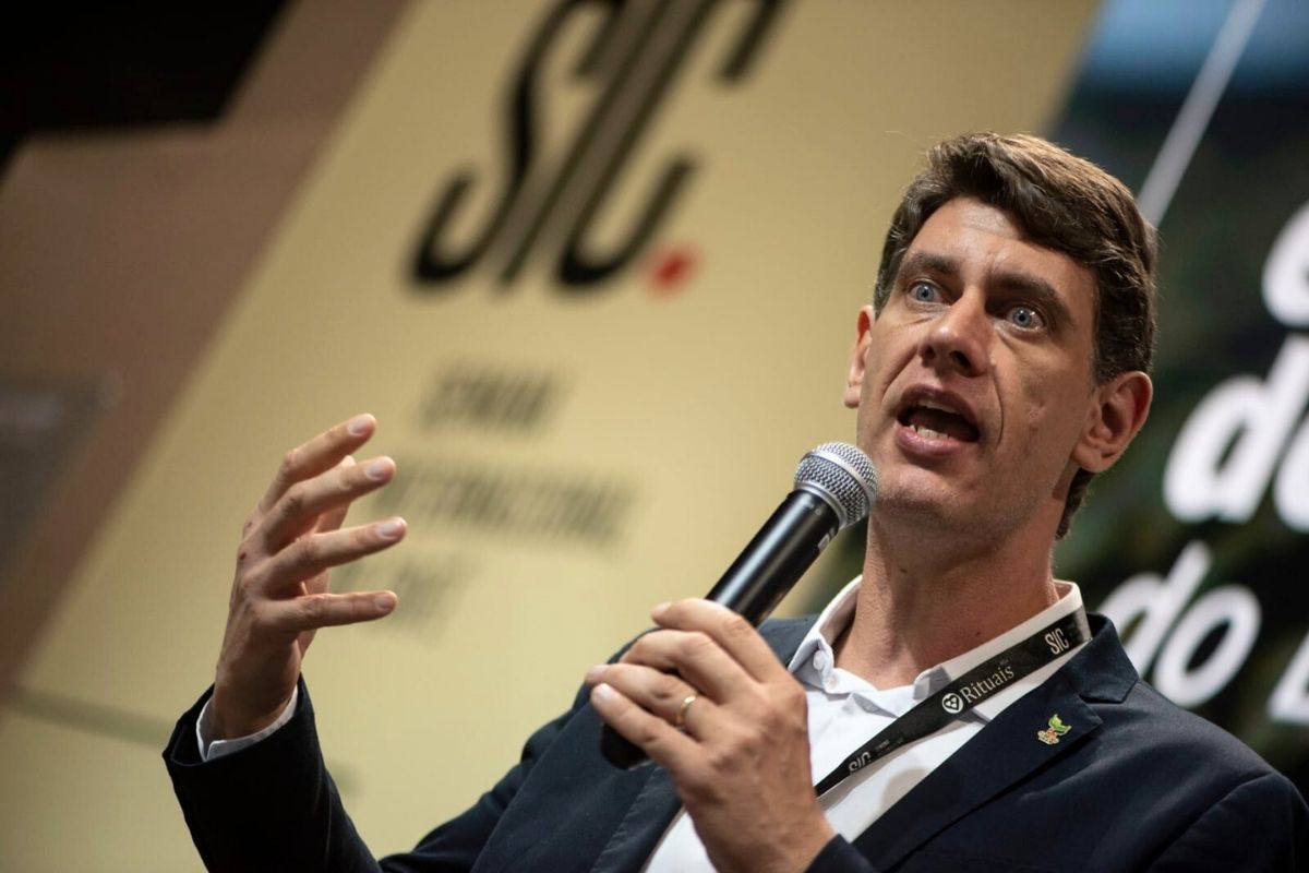 Marcos Matos do Cecafé debate sobre a competitividade do café brasileiro na Semana Internacional do Café, em Belo Horizonte (MG). Foto: Alexandre Resende / NITRO