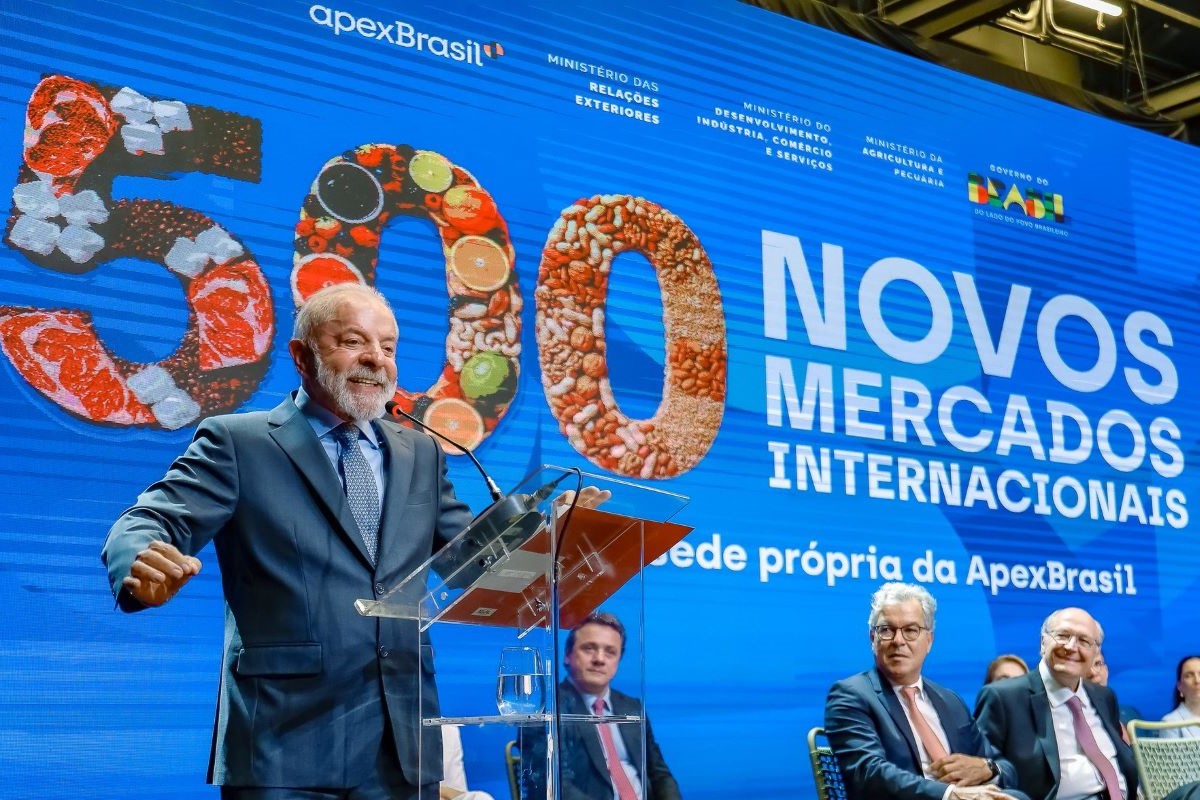 Lula participou de inauguração de nova sede da ApexBrasil nesta segunda-feira, 15. Foto: Ricardo Stuckert/Presidência da República