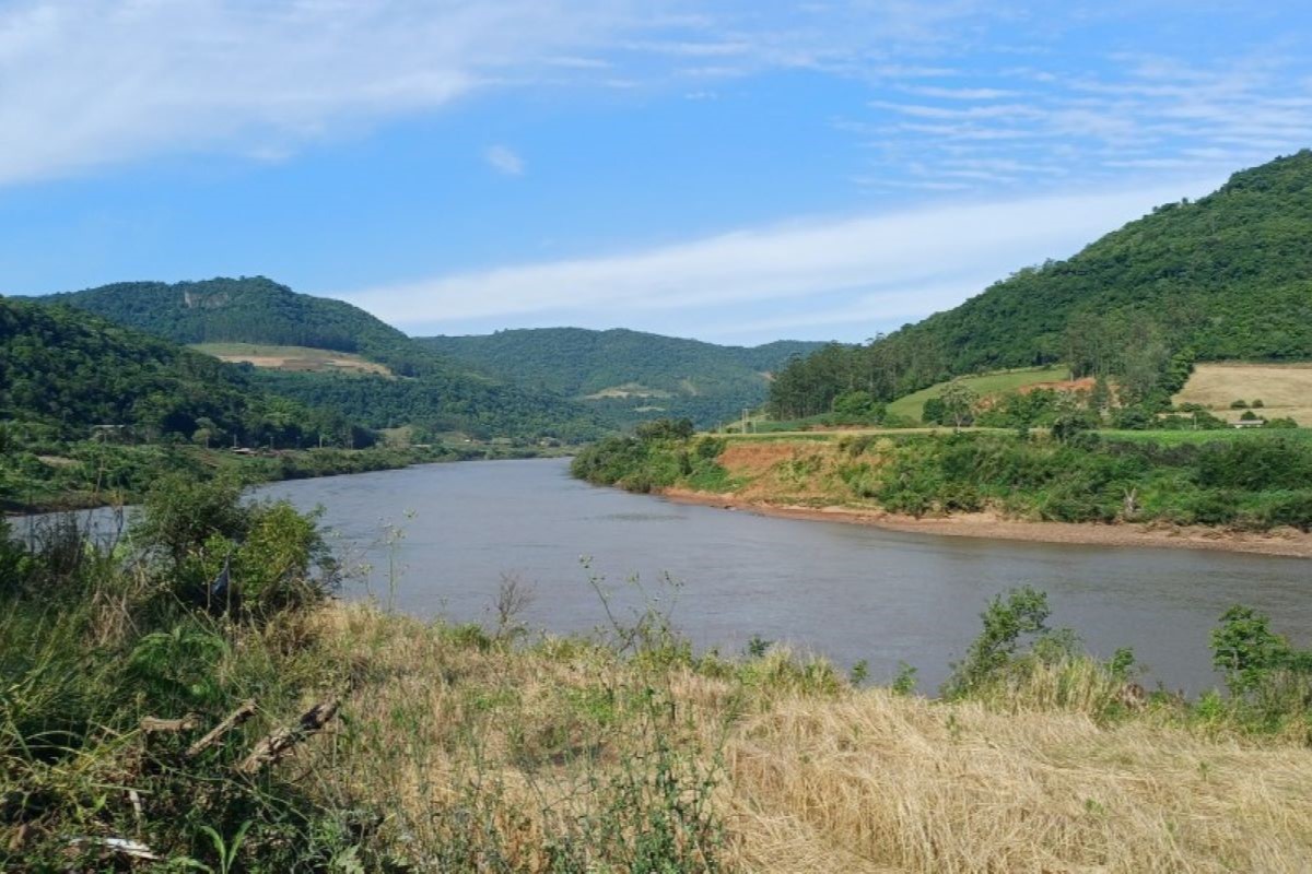 O Rio Taquari é um dos que contam com sistema de monitoramento implantado pelo governo gaúcho. Foto: Nicoli Saft/Defesa Civil