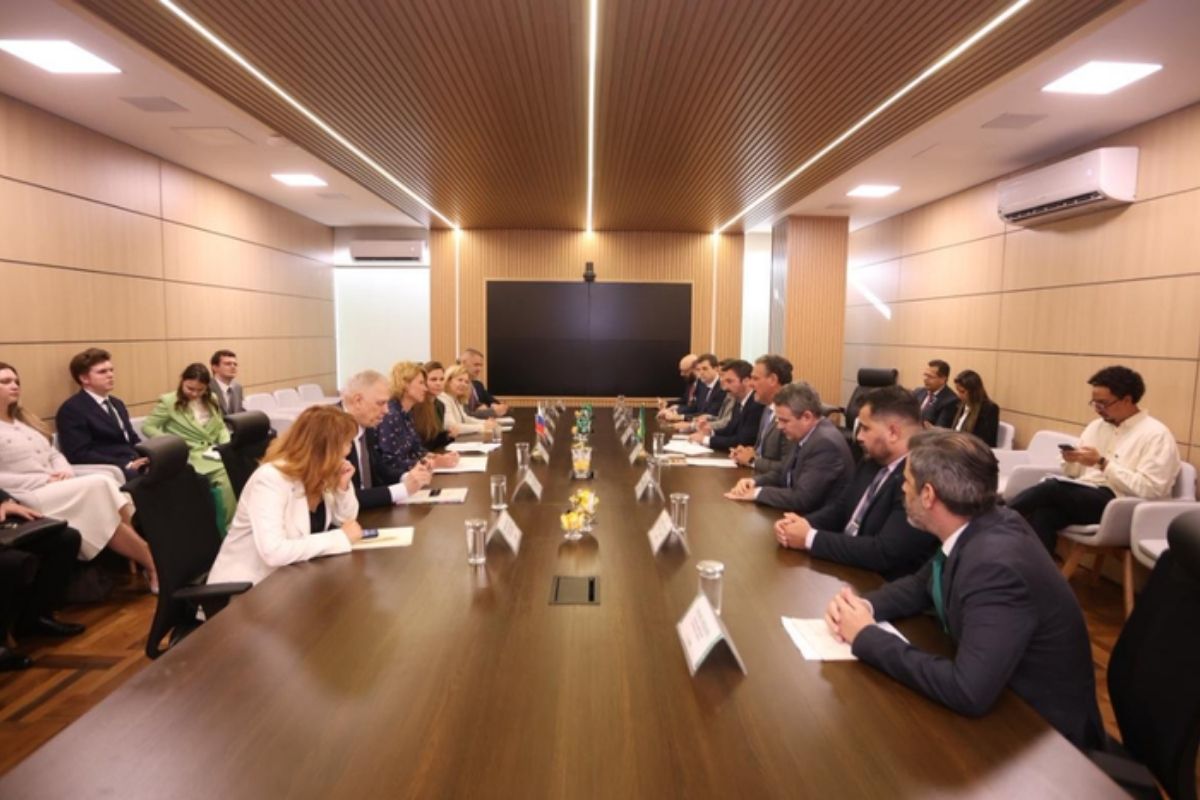 Reunião entre os ministros do Brasil e da Rússia aconteceu nesta quarta-feira, 5, em Brasília. Foto: Divulgação/MAPA