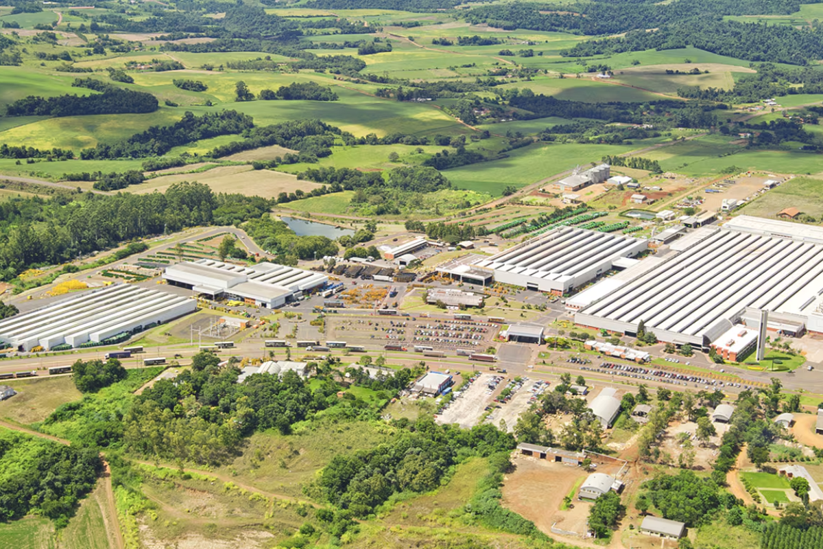 Unidade de Horizontina da John Deere é referência na produção de colheitadeiras e plantadeiras. Foto: John Deere/Divulgação 