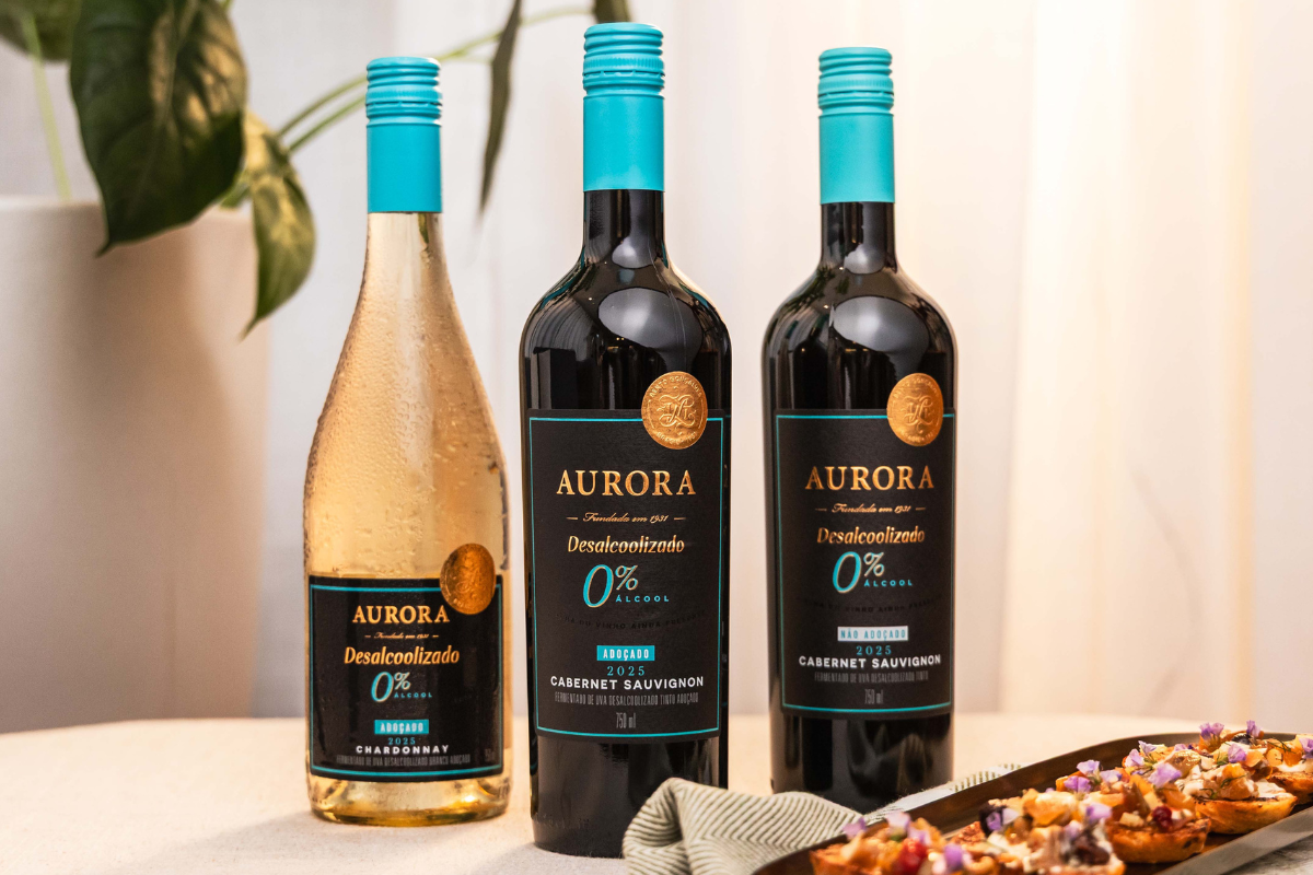 Vinícola gaúcha tem quatro rótulos desalcoolizados. Aurora