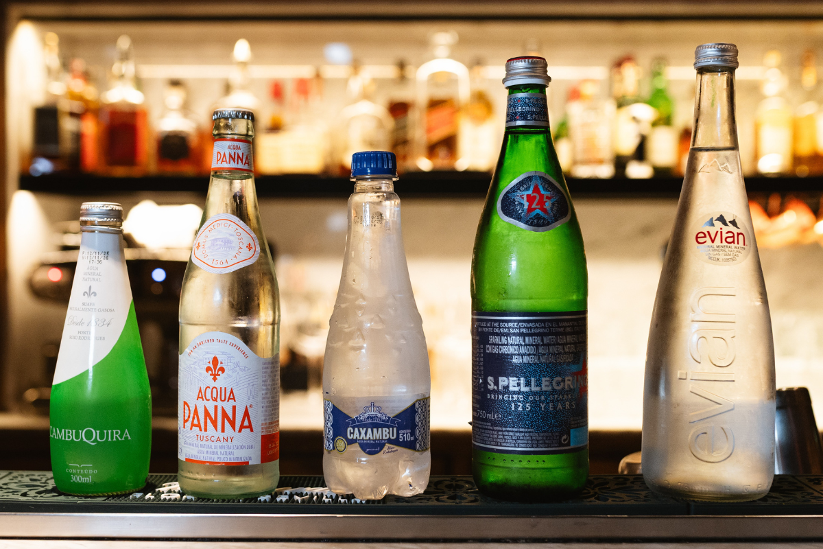 carta de águas minerais hotel